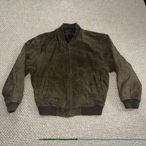 Men's Vintage GAP‎ Suede Leather Bomber Aviator Jacket. Y2K 90's Small